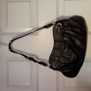 Salvatore Ferragamo Black Leather Clutch w handle